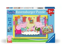 Ravensburger 2 dėlionės „Kiaulytė Pepa III“, 2×12 det., nuo 3 m.