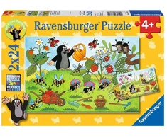 Ravensburger 2 dėlionės „Kurmiukas“, 2×24 det., nuo 4 m.