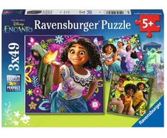 Ravensburger 3 dėlionės „Disney Užkerėti“, 3×49 det., nuo 5 m.