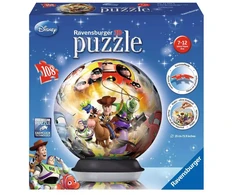 Ravensburger 3D dėlionė-rutulys „Disney Pixar herojai“, 108 det., nuo 7 m.