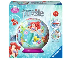 Ravensburger 3D dėlionė-rutulys „Disney Undinėlė Arielė“, 108 det., nuo 7 m.