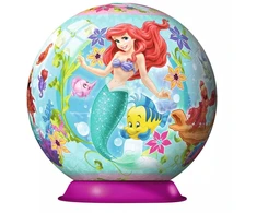 Ravensburger 3D dėlionė-rutulys „Disney Undinėlė Arielė“, 108 det., nuo 7 m.
