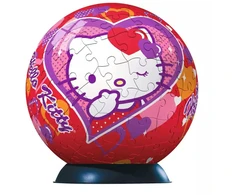Ravensburger 3D dėlionė-rutulys „Hello Kitty širdelė“, 108 det., nuo 7 m.