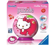 Ravensburger 3D dėlionė-rutulys „Hello Kitty“, 108 det., nuo 7 m.