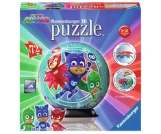 Ravensburger 3D dėlionė-rutulys „Pižamų herojai“, 72 det., nuo 6 m.