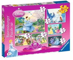 Ravensburger 6 dėlionės „Disney princesės“, 15–25 det., nuo 4 m.