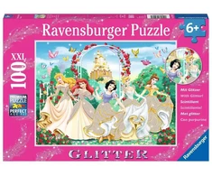 Ravensburger blizganti dėlionė „Disney princesės sode“, 100 XXL det., nuo 6 m.