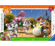 Ravensburger dėlionė „44 katės“, 15 det., nuo 3 m.