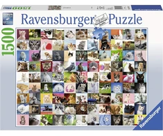 Ravensburger dėlionė „99 katės“, 1500 det.