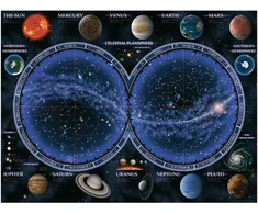Ravensburger dėlionė „Dangaus žemėlapis“, 1500 det.