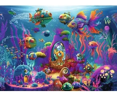 Ravensburger dėlionė „Fantastinis vandenynas“, 150 XXL det., nuo 7 m.