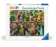 Ravensburger - Dėlionė Katės Ant Lentynos 500p (12000205)