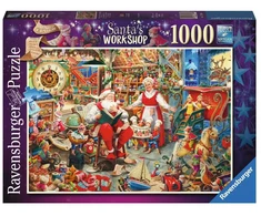 Ravensburger dėlionė „Kalėdų Senelio dirbtuvės“, 1000 det.