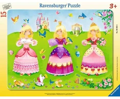 Ravensburger dėlionė „Mažosios princesės“, 15 det., nuo 3 m.