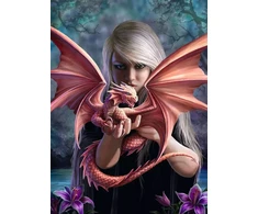 Ravensburger dėlionė „Mergina su drakonu“, 500 det.