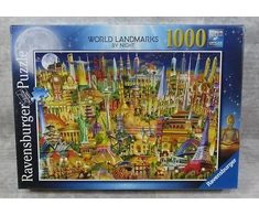 Ravensburger dėlionė „Pasaulio įžymybės naktį“, 1000 det.