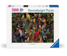 Ravensburger dėlionė „Spalvingi meno paukščiai“, 1000 det.