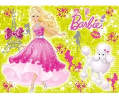 Ravensburger dėlionė su blizgučiais „Barbie: madų pasaka“, 100 det., nuo 6 m.