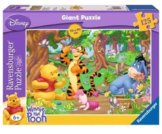 Ravensburger didelė dėlionė „Disney Mikė Pūkuotukas: miške“, 125 det., nuo 6 m.