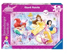 Ravensburger didelė dėlionė „Disney princesės: širdelės“, 125 det., nuo 6 m.