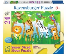 Ravensburger grindų dėlionė „Džiunglėse“, 24 det., nuo 3 m.