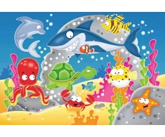 Ravensburger lauko dėlionė „Povandeninis pasaulis“, 12 det., nuo 2 m.