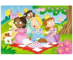 Ravensburger lauko dėlionė „Princesės“, 12 det., nuo 2 m.