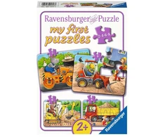 Dėlionė Ravensburger - Statybvietės gyvūnai - 2/4/6/8 psl. (10105717)
