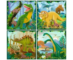 Ravensburger PuzzleUP! 4 dėlionės „Dinozaurai“, nuo 4 m.