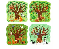 Ravensburger PuzzleUP! 4 dėlionės „Metų laikai“, nuo 3 m.
