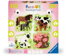 Ravensburger PuzzleUP! 4 dėlionės „Ūkio gyvūnai“, nuo 2 m.