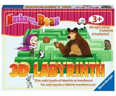 Ravensburger stalo žaidimas „Maša ir lokys 3D Labyrinth“, 2–4 žaid., nuo 3 m.