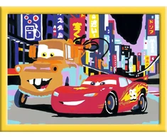 Dėlionė Ravensburger tapyba pagal skaičius „Disney Pixar Ratai 2“, 18×24 cm, nuo 7 m.