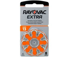 Rayovac Extra Advanced 13 klausos aparatų baterijos, 80 vnt.