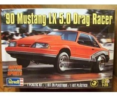 Revell ’90 Mustang LX 5.0 Drag Racer, surenkamas 1/25 plastikinis modelis