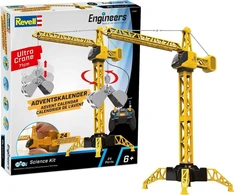 Revell advento kalendorius Engineers „Ultra Crane“ – surenkamas kranas 01065