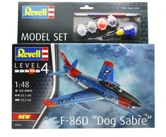 Revell F-86D Dog Sabre dovanų rinkinys 1/48 su dažais ir klijais