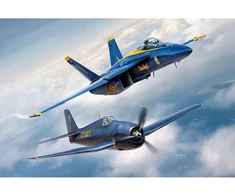 Revell „Mėlyna Angels“ 2 lėktuvų dovanų rinkinys 1/72 su dažais ir klijais