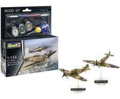 Revell Spitfire Mk.Ia ir Hurricane Mk.I dovanų rinkinys 1/144 (63771)