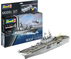 Revell USS Wasp klasės desantinis laivas, dovanų rinkinys 1/700 (65178)