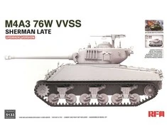 RFM Rye Field M4A3 Sherman 76W VVSS, 1/35 vėlyvas patobulintas tankas