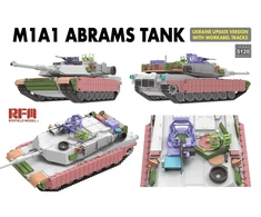 RFM Rye Field Model M1A1 Abrams Ukrainos atnaujinta versija 1/35, darbiniai vikšrai