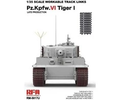 RFM Rye Field Model Tiger I vėlyvas, patobulinta versija, darbiniai vikšrai 1/35