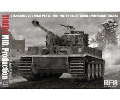 RFM Rye Field Tiger I tankas vid. gamyba 2in1 pilnas interjeras 1/35
