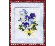 RIOLIS - Create It Yourself - Siuvinėjimo rinkinys „Našlaitės“ 792 (13x16 cm)