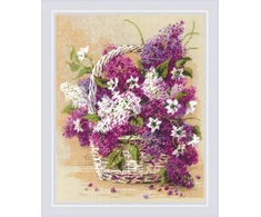 Riolis Siuvinėjimo kryželiu rinkinys „Alyvų krepšelis“ 24 x 30 cm