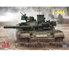 Rye Field Model T-80U Rusijos kovos tankas 1/35 plastikinis rinkinys RFM-5105