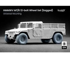 1/35 HMMWV MT/R 12-bolt nuleisti ratai ICM/Academy/Revell
