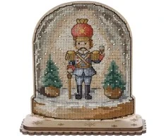 Siuvinėjimo kryželiu rinkinys ant medžio su karoliukais – Wonderland Crafts