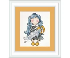Siuvinėjimo kryželiu rinkinys NeoCraft Aquarius, Linda 27 ct, spalvota schema
